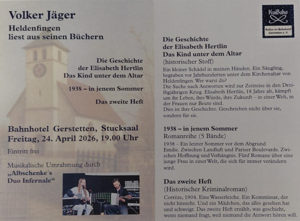 Volker Jäger Lesung