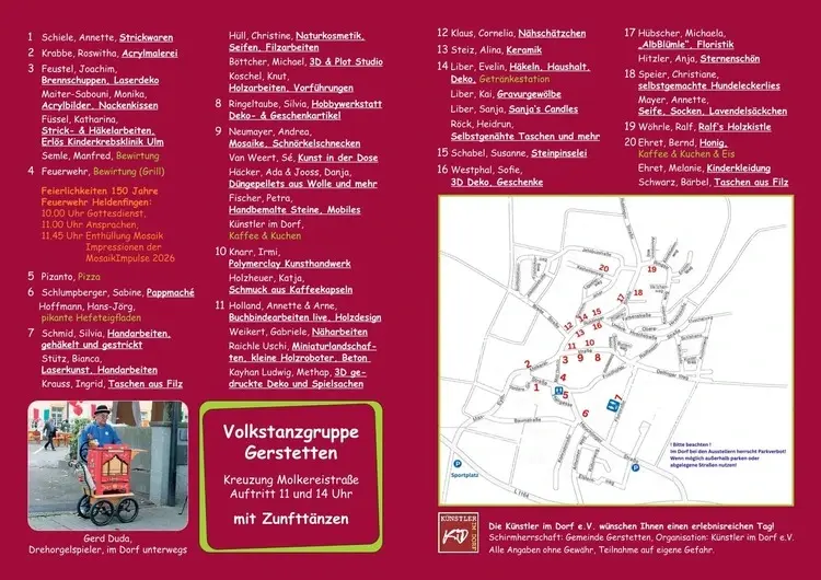 Wege zur Kunst 2026 Ortsplan